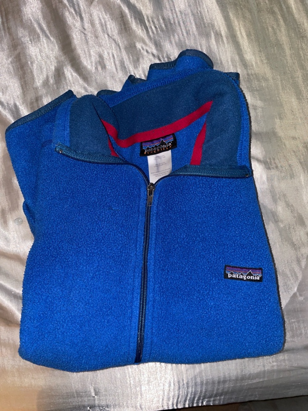 Patagonia Synchilla Men’s Large Blue Quarter-Zip Fleece